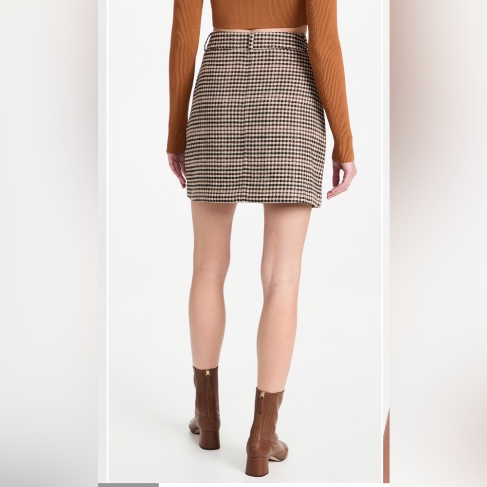 Scotch & Soda Miniskirt In Heritage Check Brown . Size L - Picture 4 of 15